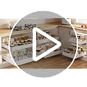 2 Pack Pull out Cabinet Organizer 21"Deep With Raising Pad for Framed Cabinets, Expandable Slide out Drawers for Kitchen Cabinets with 4pcs Divider Racks,Roll out Shelves 12.1"-20.4" W Silver - view 3