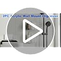 Wall Mount Organizer, 2Pc Small Adhesive Cabinet Door Organizer - view 7