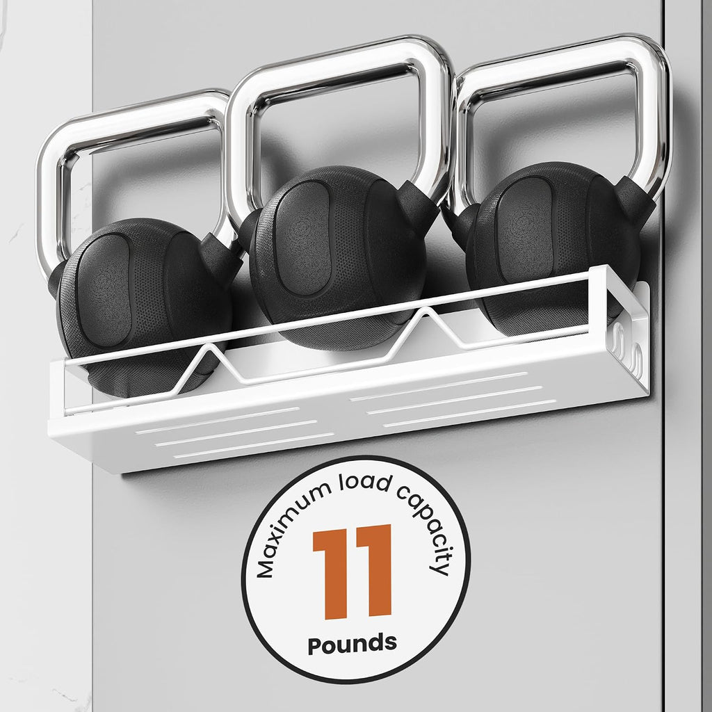 16.9 inch wide large capacity magnetic spice rack for refrigerator, 4 pack metal fridge shelf magnetic basket magnetic fridge shelf magnetic shelves for fridge (white) - view 5