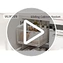 Sliding Cabinet Basket Organizer Drawer Self Adhesive Slide out Pantry Shelves Heavy Duty Carbon Steel Slide Cabinet Storage Basket with Handle for Bathroom Kitchen Home - view 7