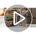 2-Pack Stackable Wire Baskets with 2 Pads & Bamboo Top, Pantry Organizer - view 7
