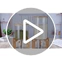 Rice Dispenser, Rice Storage Container, Flour and Cereal Container for Kitchen Organization and Pantry Store, Glass Cereal dispenser with Airtight Lid and Wooden Stand 5L - view 7