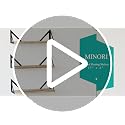 Minori Floating Shelves Set of 3, Small Bookshelf Unit for Living Room, Office, and Bedroom, Natural Burned Rustic Wood Wall Decor with Metal Floating Shelf Bracket 6D x 17W x 5.5H in - view 7