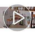 3 Tier Corner Shelf Bamboo Countertop Organizer Bookshelf Display Shelves Space Saving Rack for Living Room, Kitchen, Office (with Hooks) - view 7