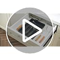 Silverware Organizer with Lid, Covered Utensil Tray, 9.5x12.7 - view 7