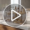 Under Sink Organizer 3 in 1, Stackable Acrylic Bathroom Storage, Trash Bag Dispenser and Dishwasher Pods Holder for Kitchen and Laundry Room Organization - view 7
