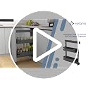 Narrow Pull Out Cabinet Organizer, For 10" Base Cabinets - view 7