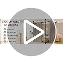 Room Divider Curtain Rod, No Drilling Room Separator for Space Partition Adjustable 4-10ft(H) 28-70inch(W) Heavy Duty Temporary Wall Divider Floor to Ceiling Tension Rod, Black - view 7
