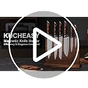Magnetic Knife Holder - Double Sided Magnetic Knife Block Without Knives - Wooden Universal Knife Stand Strong Enhanced Magnets -Knife Display Rack for Kitchen Counter Multifunctional Storage - view 7