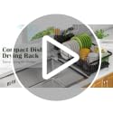 Dish Drying Rack for Small Kitchen Counter with Utensil Holder - view 7