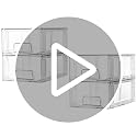 2 Pack Stackable Clear Drawer with Dividers - view 7