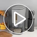 22.5-25 Lbs Gray Rice Dispenser, Rice Container with Lid, Rice Storage Container with Measuring Cup, Food Dispenser Rice Container, Storage Container for Cereal, Household Rice Bucket - view 7