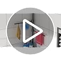 Shower Caddy Tension Pole with 2 Towel Bars, Bathroom Organizer - view 7