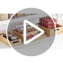 Bamboo Tea & Food Storage Organizer Container Box - Wooden Holder Case for Tea Bags, Coffee, Snacks, Sugar, Sweeteners, and Small Packets - Echo Collection - Natural Wood - view 7