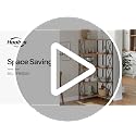Corner Bookshelf, 5-Tier L-Shaped Bookcase, Industrial Open Display Shelf Tall Storage Organizer, Vertical Storage Rack, for Living Room, Home Office, Rustic Brown and Black BF60SJ01 - view 7