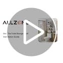 Tension Mount Over The Toilet Storage Shelf, No-Drill, Slim Design - view 7