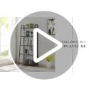 5 Tier Ladder Shelf, Leaning Bookshelf, Wood Metal Storage Shelf - view 7