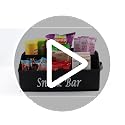 Snack Organizer for Countertop, Fabric Snack Bar Station with Handles, 6 Compartment Container, Black 【Patent Pending】 - view 7
