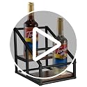 2-Tier Coffee Syrup Organizer, 4-Bottle Rack, Rustic Brown - view 7