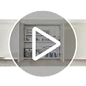 Cabinet Shelf Riser, Adjustable Cabinet Organizer, 12" Deep White - view 7