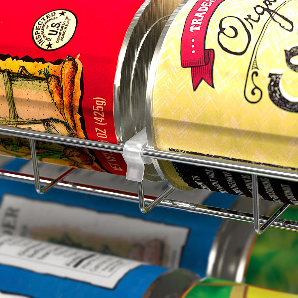 Stackable Can Rack Organizer Holds Up to 36 Cans, Chrome | for Kitchen and Pantry - view 5