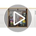 Under Sink Organizer, 1-Pack L-Shaped Metal Pull-Out Drawers for Kitchen - view 7