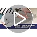 Adhesive Shelf Liner - Midnight Grid, 10.75in x 6ft, 2-Pack - view 7