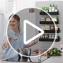 2 Pack Movable Refrigerator Magnetic Spice Rack, Metallic White - view 7