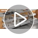 2 Pack Expandable (9"-14") Pull Out Cabinet Organizer 21" Deep With Raising Pad for Framed Cabinets,Upgrade 3 Slide Rails Slide Out Drawers,No Drill Roll Out Shelves Adhesive,White - view 7