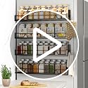 Metal Magnetic Spice Rack for Refrigerator Black, 5 Pack - view 7