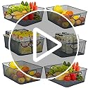Wire Storage Baskets - 6 Pack Metal Mesh Organizers for Kitchen, Laundry, Garage, Fridge & Bathroom - Gray - view 7