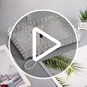 Crystal Vanity Makeup Perfume Tray Ornate Jewelry Trinket Organizer Cosmetic Decorative Tray Skin Care Storage for Home Dressing Table Wedding Decoration(Rectangle 12" x 8") - view 7
