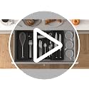Extra Large Silverware Drawer Organizer, Expandable Utensil Tray - view 7