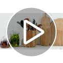 Acacia Wood Utensil Holder, 360° Rotating, Large Countertop Organizer, Farmhouse Kitchen Decor - view 7