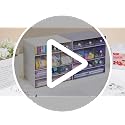 Desk Storage Organizer with 9 Drawers, 4 Tiers Stackable Desktop Craft Storage Drawers, Clear Storage Box Caddy for Stationary Makeup Jewelry Office Craft Supplies (White) - view 7