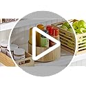 Lazy Susan Turntable Bamboo Spinner for Kitchen Cabinet, Pantry, Fridge, Cupboards, or Counter, Fully Rotating Organizer for Food, Spices, or Condiments, 11.5" Round, Echo Collection, Natural - view 7